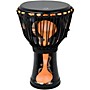 X8 Drums Blackout Lava Lamp Djembe 7 in. Orange Multi Fade