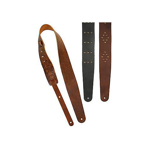 Blasted Leather Guitar Strap