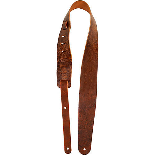 D'Addario Planet Waves Blasted Leather Guitar Strap Brown