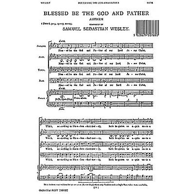 Novello Blessed Be the God and Father SATB, Organ Composed by Samuel Sebastian Wesley