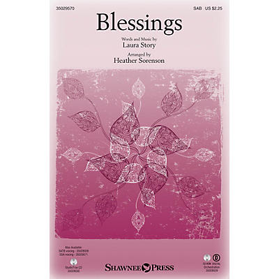 Shawnee Press Blessings SAB arranged by Heather Sorenson