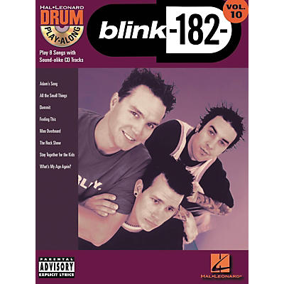 Hal Leonard Blink 182 Drum Play-Along Series Volume 10 (Book/CD)
