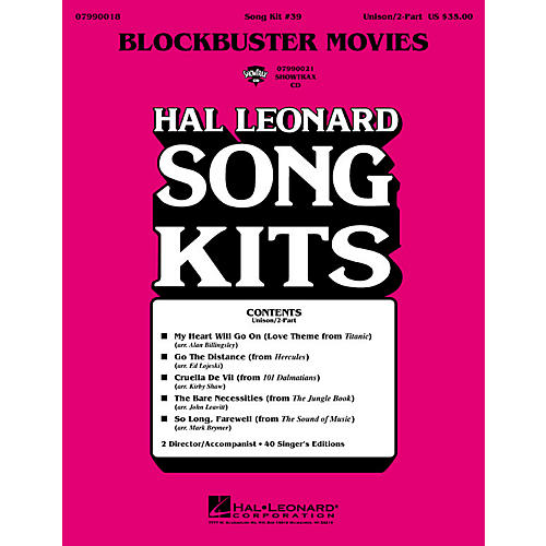 Blockbuster Movies (Song Kit #39) ShowTrax CD Arranged by John Leavitt