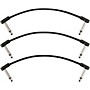 Fender Blockchain Patch Angle to Angle Cables, 3-Pack 6 in. Black