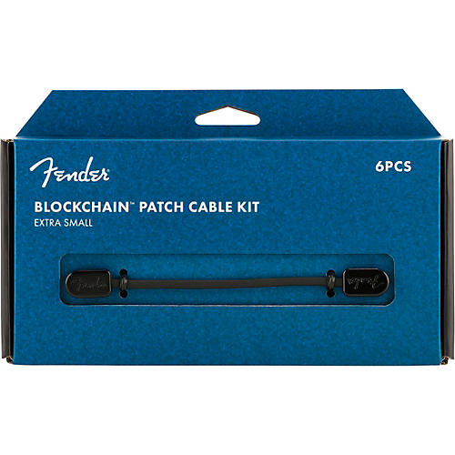 Fender Blockchain Patch Cable Kit Extra Small Black