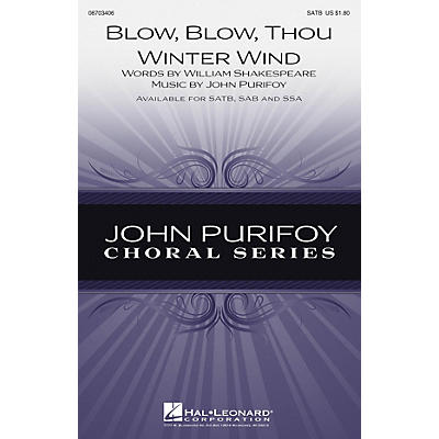 Hal Leonard Blow, Blow, Thou Winter Wind SAB Composed by John Purifoy