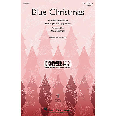 Hal Leonard Blue Christmas (Discovery Level 2) VoiceTrax CD Arranged by Roger Emerson