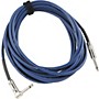 Lava Blue Demon Instrument Cable Straight to Right Angle Blue 30 ft.