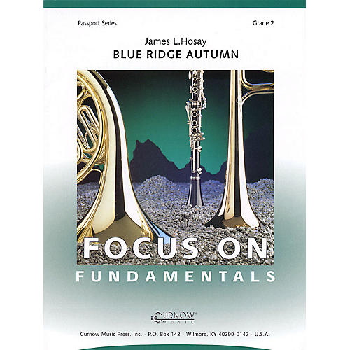 Curnow Music Blue Ridge Autumn (Grade 2 - Score Only) Concert Band Level 2 Composed by James L Hosay