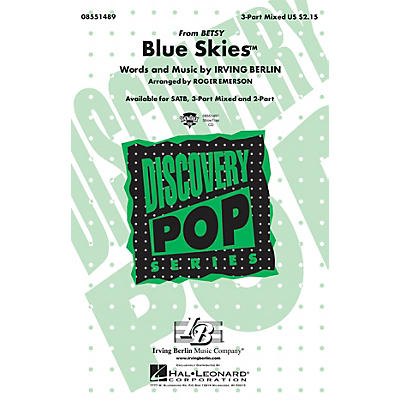 Hal Leonard Blue Skies 2-Part Arranged by Roger Emerson