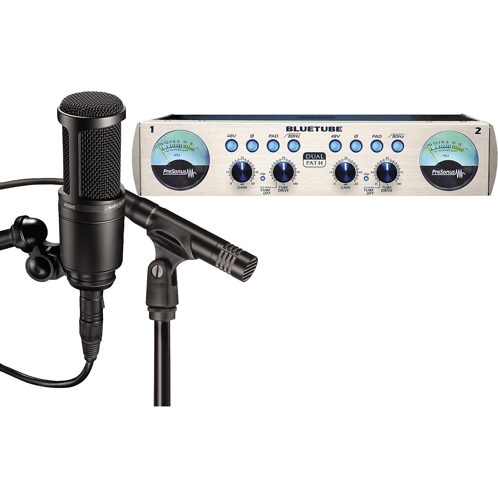 PreSonus Blue Tube DP & AT2041SP Dual Mic & Preamp Package Musician's