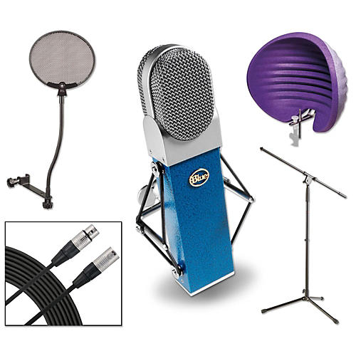 Blueberry HALO Vocal Shield Stand 2 Pack Pop Filter and Cable Kit