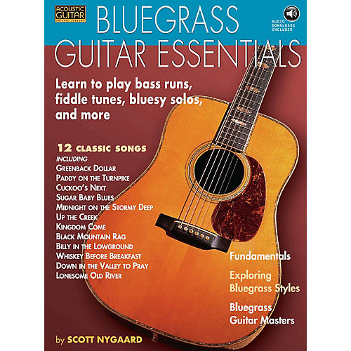 String Letter Publishing Bluegrass Guitar Essentials - Learn to Play Bass Runs, Fiddle Tunes, Bluesy Solos, and More BK/CD