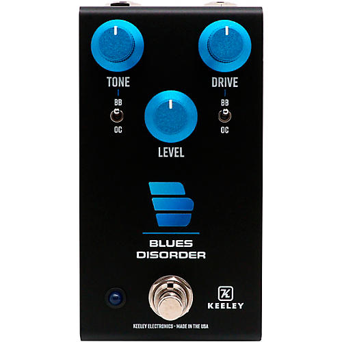 Keeley Blues Disorder Overdrive & Distortion Effects Pedal Condition 1 - Mint Black/Blue