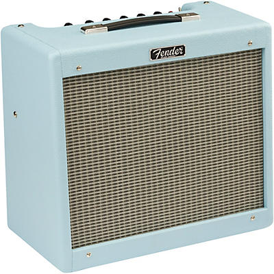 Fender Blues Junior IV Limited Edition 15W 1x12 Tube Guitar Combo Amplifier Sonic Blue