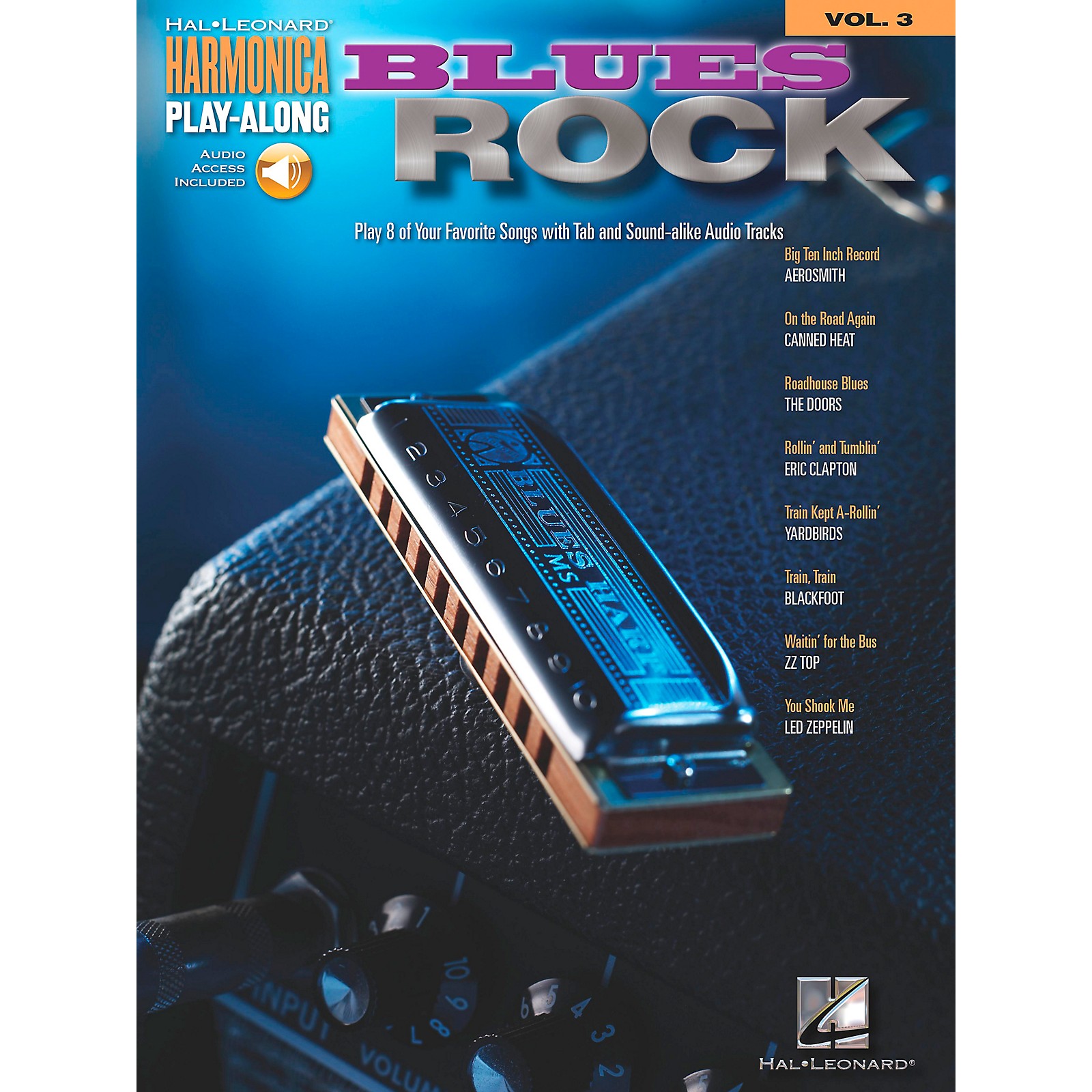Hal Leonard Blues Rock Harmonica PlayAlong Series, Volume 3 (Book/CD