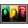 Trends International Bob Marley - Smoke Trio Poster Framed Black