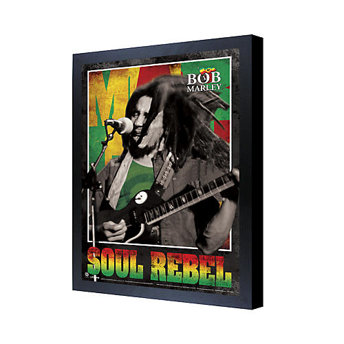 Bob Marley Soul Rebel 3D Framed Poster