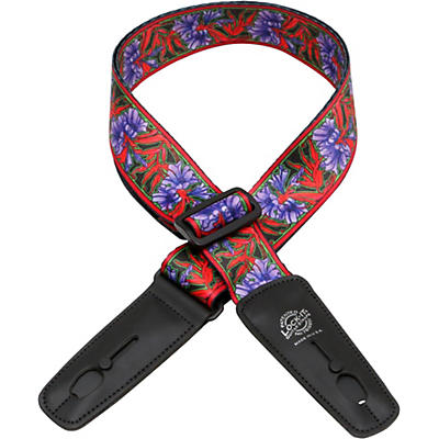 Lock-It Straps Bob Masse Rock Art Leather End Guitar Strap