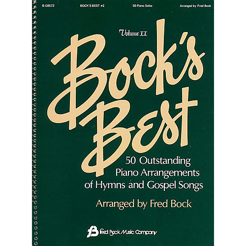 Fred Bock Music Bock's Best - Volume 2 Fred Bock Publications Series