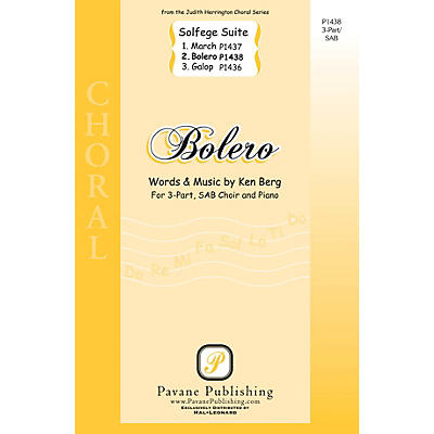 PAVANE Boléro (from Solfege Suite) SAB composed by Ken Berg