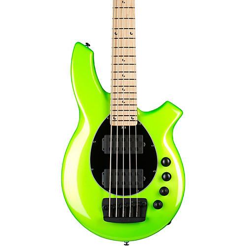Ernie Ball Music Man Bongo 5 HH 5-String Electric Bass Guitar Mantis Green