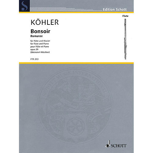 Schott Bonsoir, Op. 29 (Romance Flute and Piano Reduction) Woodwind Series Softcover