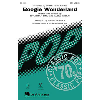 Hal Leonard Boogie Wonderland SSA by Earth, Wind and Fire arranged by Mark Brymer