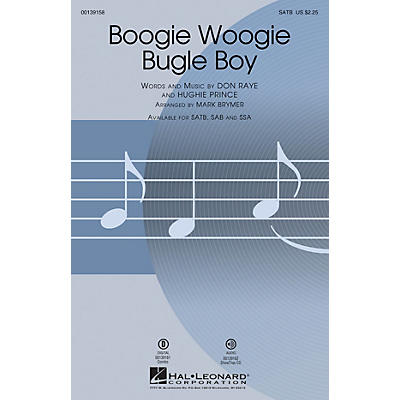 Hal Leonard Boogie Woogie Bugle Boy SAB by Bette Midler Arranged by Mark Brymer