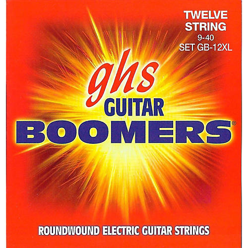 GHS Boomer 12 String Extra Light Electric Guitar Set (9-40)