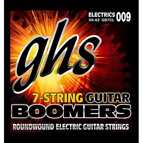 GHS Boomer 7-String Custom Light Electric Guitar Set (9-62)