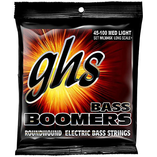 GHS Boomers Long Scale Plus Medium Light Bass Guitar Strings