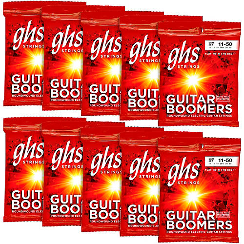 GHS Boomers Medium Electric Guitar Strings 10-Pack
