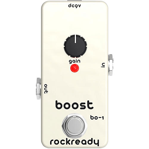 rockready Boost Mini Guitar Effect Pedal Cool White