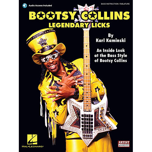 Cherry Lane Bootsy Collins Legendary Licks Bass Instruction Book/Audio Online