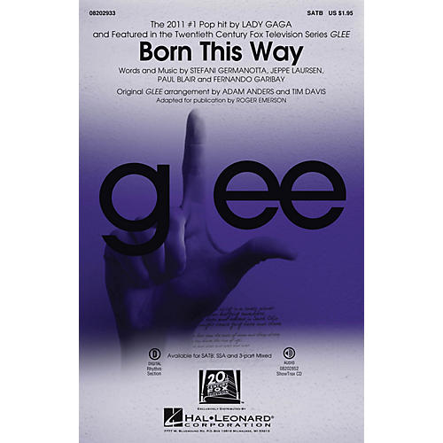 Hal Leonard Born This Way ShowTrax CD by Lady Gaga Arranged by Adam Anders