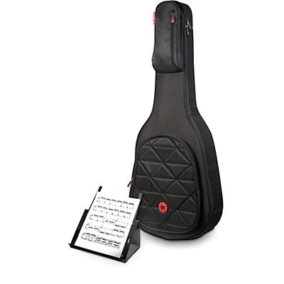 Road Runner Boulevard II OM Acoustic Guitar Gig Bag w/ PROP-IT Portable Music Stand