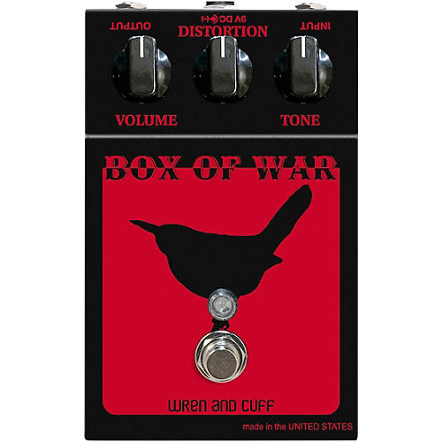 Wren And Cuff Box of War OG Fuzz Effects Pedal Red and Black