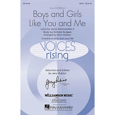 Hal Leonard Boys and Girls Like You and Me (from Cinderella) TTBB Arranged by Kevin Robison