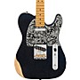 Fender Brad Paisley Road Worn Telecaster Electric Guitar - Black Sparkle
