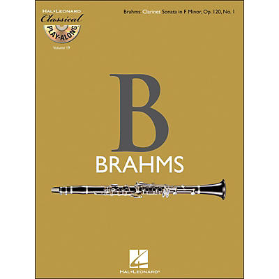 Hal Leonard Brahms: Clarinet Sonata In F Minor, Op.120, No.1 - Classical Play-Along (Book/CD) Vol.19