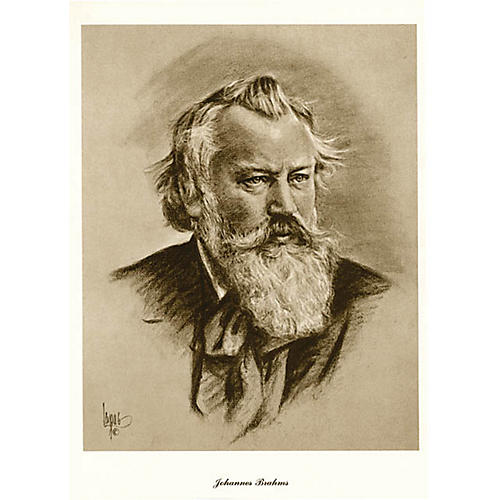 Brahms (Lupas Large Portrait Poster) Music Sales America Series