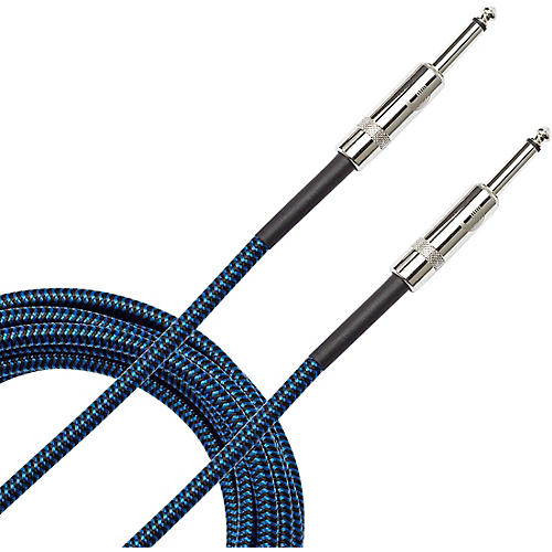 D'Addario Planet Waves Braided Instrument Cable 10 ft. Blue