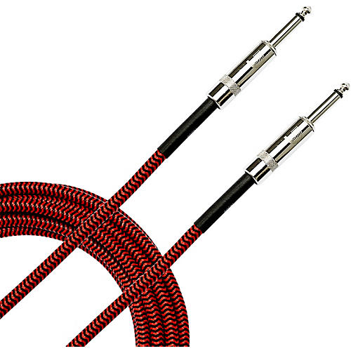 D'Addario Planet Waves Braided Instrument Cable 10 ft. Red