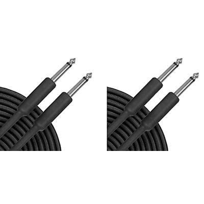 Musician's Gear Braided Instrument Cable 2-Pack - Black, 20'