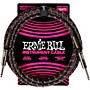 Ernie Ball Braided Instrument Cable Straight/Straight 10 ft. Purple Python