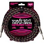 Ernie Ball Braided Instrument Cable Straight/Straight 18 ft. Purple Python