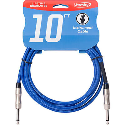 Livewire Braided Instrument Cable With Ergonomic Connectors