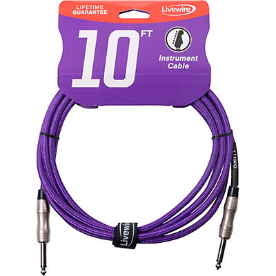Livewire Braided Instrument Cable With Ergonomic Connectors
