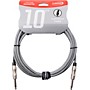 Livewire Braided Instrument Cable With Ergonomic Connectors 10 ft. Silver Sustain